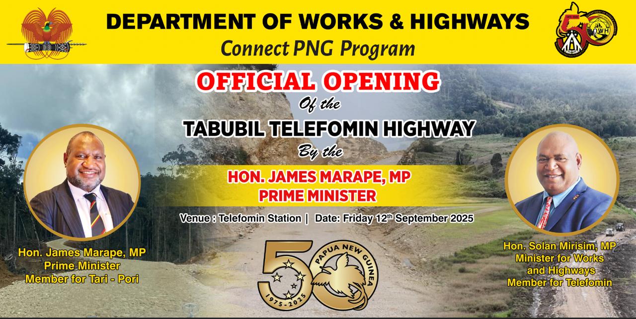 Historic Milestone: Telefomin–Tabubil Highway Officially Opened Cover Image