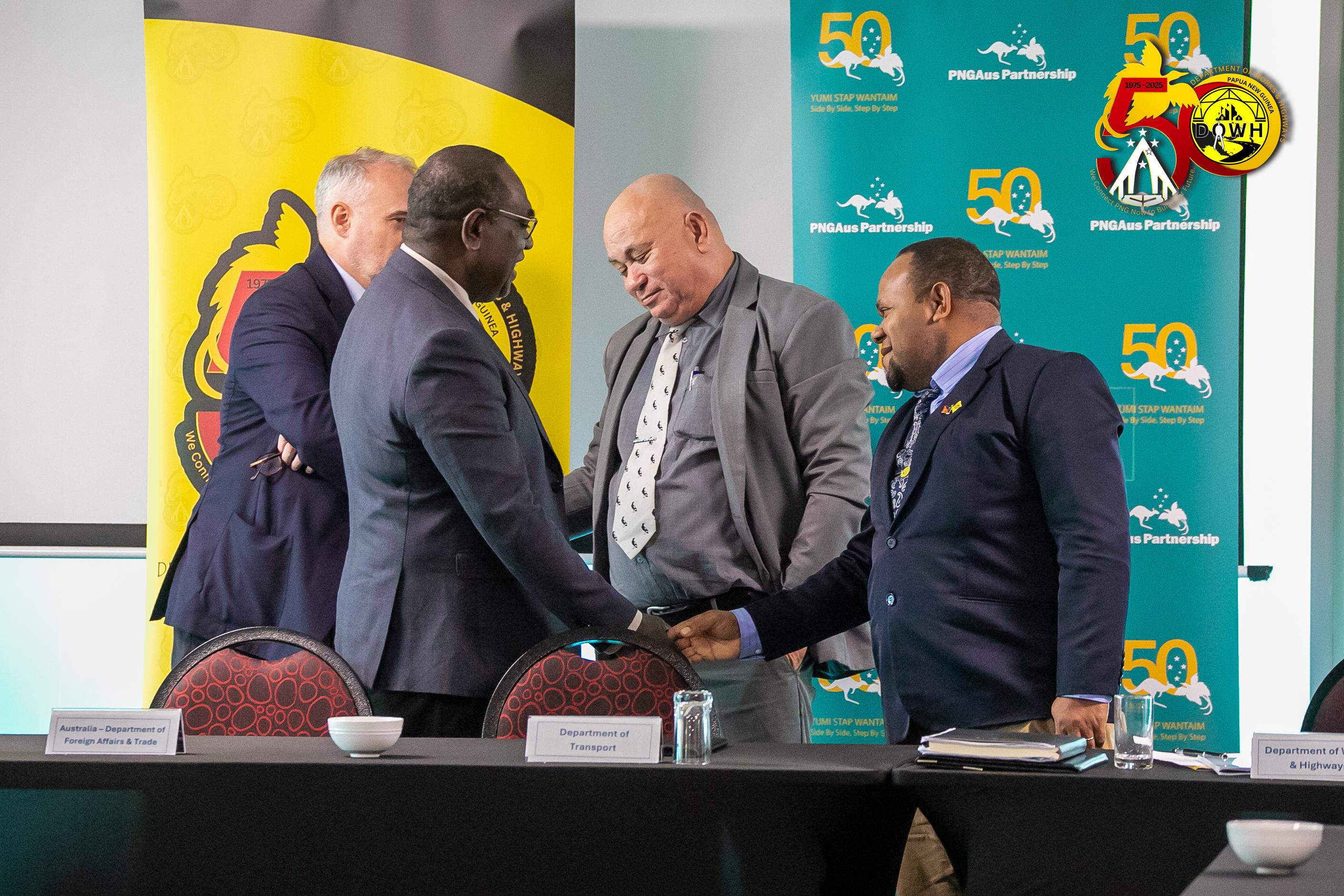Department of Works & Highways with Department of Transport signed a ...